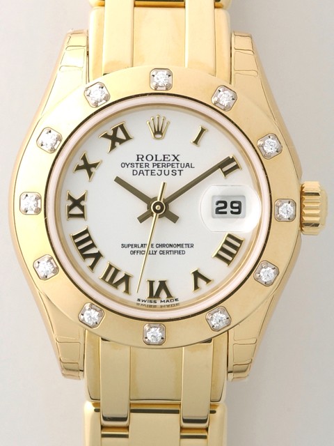 ロレックススーパーコピー ROLEX パーペチュアル デイトジャスト レディース 80318 ホワイトビックローマ