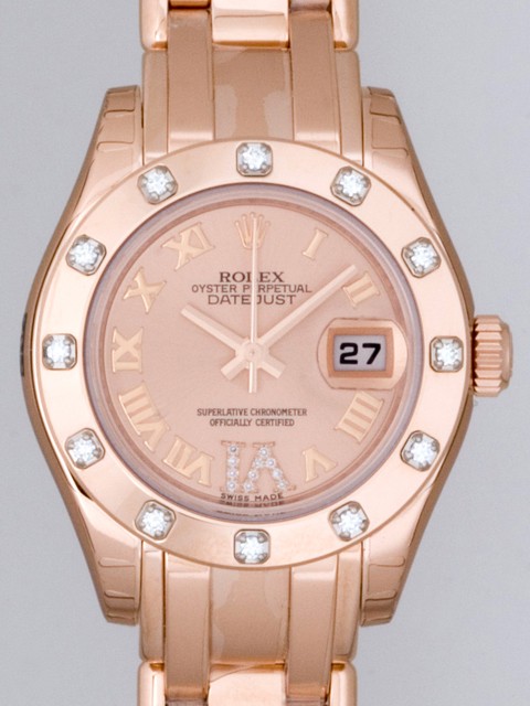 ロレックススーパーコピー ROLEX パーペチュアル デイトジャスト レディース 80315 ピンクローマ（VIダイヤ）