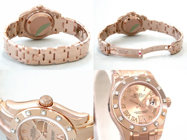 ロレックススーパーコピー ROLEX パーペチュアル デイトジャスト レディース 80315 ピンクローマ（VIダイヤ）