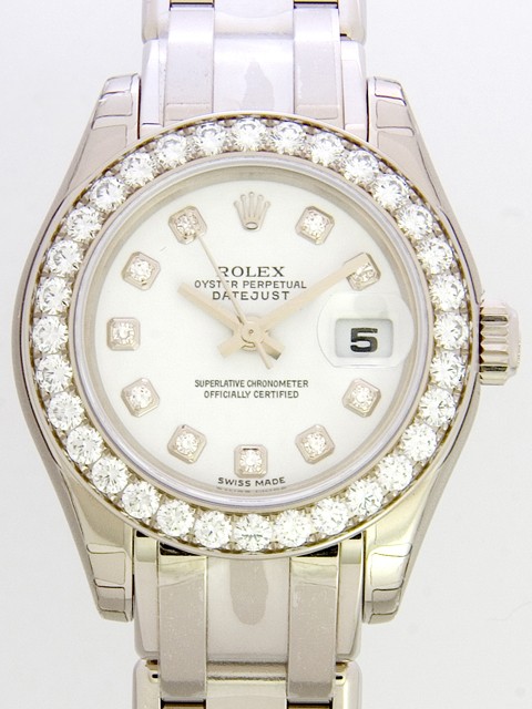 ロレックススーパーコピー ROLEX パーペチュアル デイトジャスト レディース 80299G ホワイト