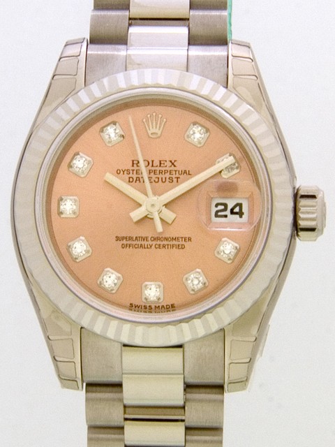 ロレックススーパーコピー ROLEX パーペチュアル デイトジャスト レディース 179179G ピンク