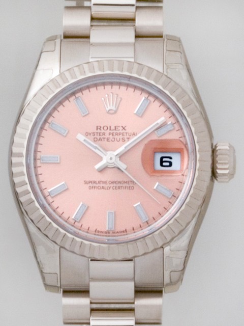 ロレックススーパーコピー ROLEX パーペチュアル デイトジャスト レディース 179179 ピンクバー
