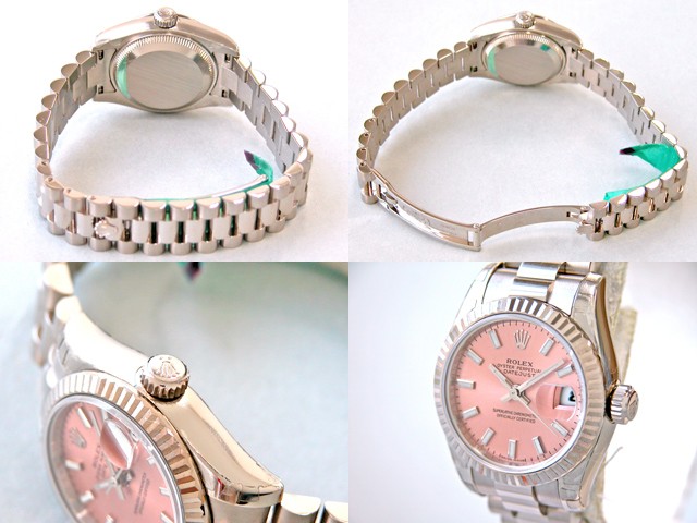 ロレックススーパーコピー ROLEX パーペチュアル デイトジャスト レディース 179179 ピンクバー