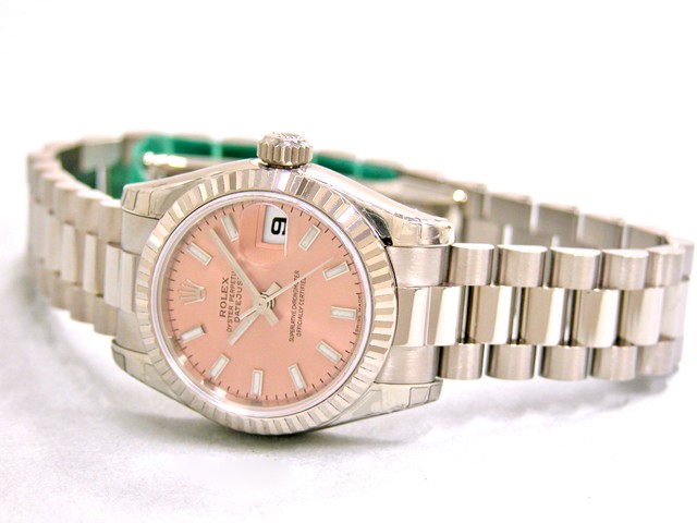 ロレックススーパーコピー ROLEX パーペチュアル デイトジャスト レディース 179179 ピンクバー
