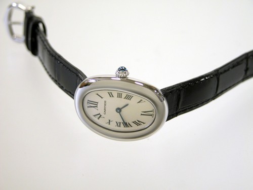 カルティエスーパーコピー Cartier ベニュワール W1516856 黒皮 ホワイト レディース