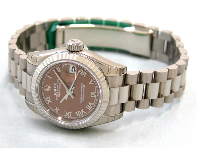 ロレックススーパーコピー ROLEX パーペチュアル デイトジャスト レディース 179179 ハバナ