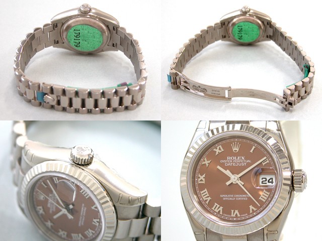 ロレックススーパーコピー ROLEX パーペチュアル デイトジャスト レディース 179179 ハバナ