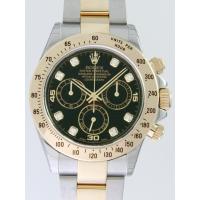 ロレックスコピー ROLEX デイトナ 116523G ブラック YG/SS 自動巻 メンズ
