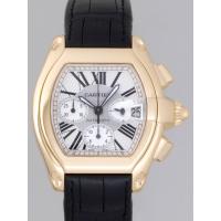 カルティエスーパーコピー Cartier ロードスター W62021Y3 クロノグラフ YG シルバー