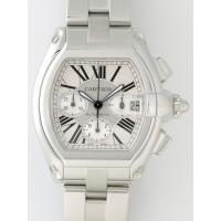 カルティエスーパーコピー Cartier ロードスター W62019X6 クロノグラフ シルバー