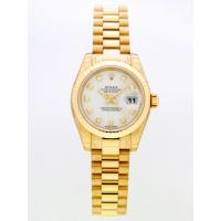 ロレックススーパーコピー ROLEX パーペチュアル デイトジャスト レディース 179178G ホワイト