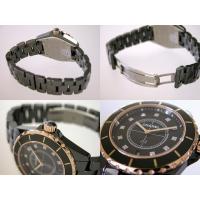 シャネルスーパーコピー j12 H2544 38mm ブラックセラミックブレス 11Ｐダイヤ ピンクゴールドコンビ ブラック