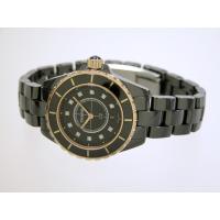 シャネルスーパーコピー j12 H2543 33mm ブラックセラミックブレス 11Ｐダイヤ ピンクゴールドコンビ ブラック
