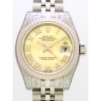 ロレックススーパーコピー ROLEX パーペチュアル デイトジャスト レディース 179174NR イエローシェルローマ