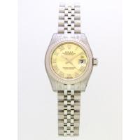 ロレックススーパーコピー ROLEX パーペチュアル デイトジャスト レディース 179174NR イエローシェルローマ