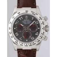 ロレックスコピー ROLEX デイトナ 116519 茶皮 グレーアラビア 自動巻