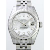 ロレックススーパーコピー ROLEX パーペチュアル デイトジャスト レディース 179174NG ホワイトシェル