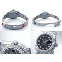 ロレックススーパーコピー ROLEX パーペチュアル デイトジャスト レディース 179174G オイスターブレス ブラック