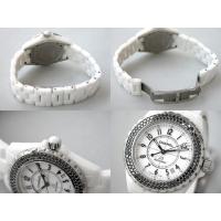 シャネルスーパーコピー j12 H1631 38mm ホワイトセラミックブレス ベゼルブラックダイヤ ホワイト