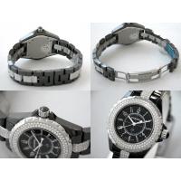 シャネルスーパーコピー j12 H1338 33mm ブラックセラミックブレス ダイヤベゼル センターダイヤブレス