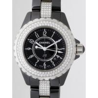 シャネルスーパーコピー j12 H1338 33mm ブラックセラミックブレス ダイヤベゼル センターダイヤブレス