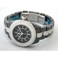 シャネルスーパーコピー j12 H1338 33mm ブラックセラミックブレス ダイヤベゼル センターダイヤブレス