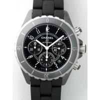 シャネルスーパーコピー CHANEL j12 H0939 41mm クロノグラフ ブラックラバーブレス ブラック