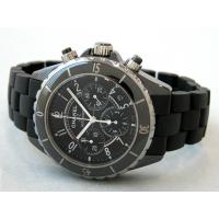 シャネルスーパーコピー CHANEL j12 H0939 41mm クロノグラフ ブラックラバーブレス ブラック