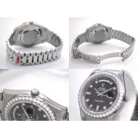 ロレックススーパーコピー ROLEX デイデイトII 218349A プレジデントブレス ブラック