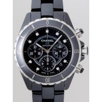シャネルスーパーコピー j12 H2419 41mm クロノグラフ 9Pダイヤ ブラックセラミックブレス ブラック