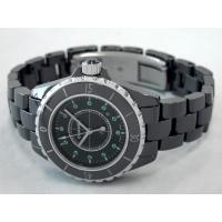 シャネルスーパーコピー J12 H2130 33mm ブラックセラミックブレス 12Pエメラルド ブラック