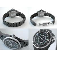 シャネルスーパーコピー J12 H2130 33mm ブラックセラミックブレス 12Pエメラルド ブラック