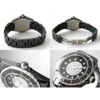 シャネルスーパーコピー j12 H1757 38mm ブラックセラミックブレス 12Pダイヤ 文字盤センターダイヤ
