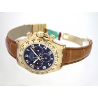 ロレックススーパーコピー ROLEX デイトナ 新色 116518 茶皮 ネイビーアラビア