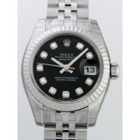 ロレックススーパーコピー ROLEX パーペチュアル デイトジャスト レディース 179174G ブラック