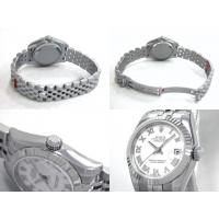 ロレックススーパーコピー ROLEX パーペチュアル デイトジャスト レディース 179174 ホワイトローマ
