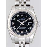 ロレックススーパーコピー ROLEX パーペチュアル デイトジャスト レディース 179174 ブラックローマ