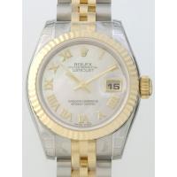 ロレックススーパーコピー ROLEX パーペチュアル デイトジャスト レディース 179173NR ホワイトシェルローマ