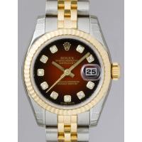 ロレックススーパーコピー ROLEX パーペチュアル デイトジャスト レディース 179173G レッドグラデーション
