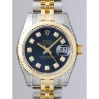 ロレックススーパーコピー ROLEX パーペチュアル デイトジャスト レディース 179173G ブルー