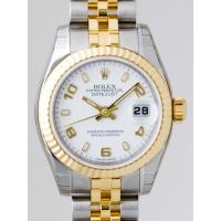 ロレックススーパーコピー ROLEX パーペチュアル デイトジャスト レディース 179173 ホワイト飛びアラビア