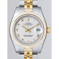 ロレックススーパーコピー ROLEX パーペチュアル デイトジャスト レディース 179173 アイボリーピラミッドローマ