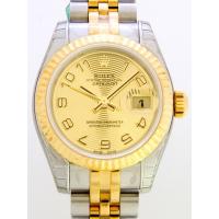 ロレックススーパーコピー ROLEX パーペチュアル デイトジャスト レディース 179173 シャンパンコンセントリックアラビア