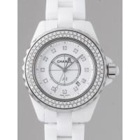 シャネルスーパーコピー j12 H1628 33mm ホワイトセラミックブレス 12Pダイヤ ベゼルダイヤアフター ホワイト
