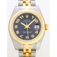 ロレックススーパーコピー ROLEX パーペチュアル デイトジャスト レディース 179173 ブルーコンセントリックアラビア