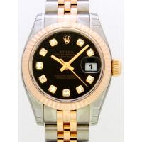 ロレックススーパーコピー ROLEX パーペチュアル デイトジャスト レディース 179171G ブラック