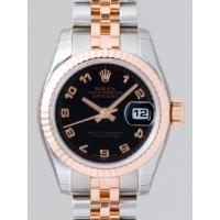 ロレックススーパーコピー ROLEX パーペチュアル デイトジャスト レディース 179171 ブラックアラビア