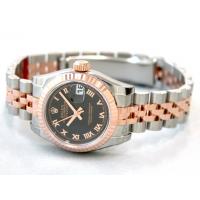 ロレックススーパーコピー ROLEX パーペチュアル デイトジャスト レディース 179171 ブラックローマ