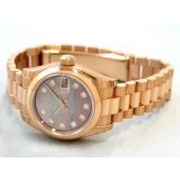 ロレックススーパーコピー ROLEX パーペチュアル デイトジャスト レディース 179165NG プレジデントブレス ブラックシェル