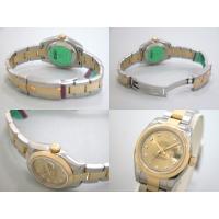 ロレックススーパーコピー ROLEX パーペチュアル デイトジャスト レディース 179163G オイスターブレス 10Pダイヤ シャンパン